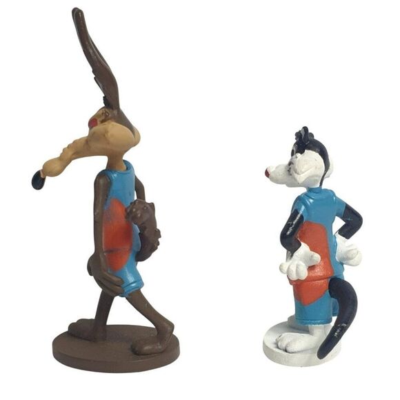 Looney Tunes Figures Wile E. Coyote & Sylvester Space Jam Toon Squad Toy Fig. - Picture 4 of 5